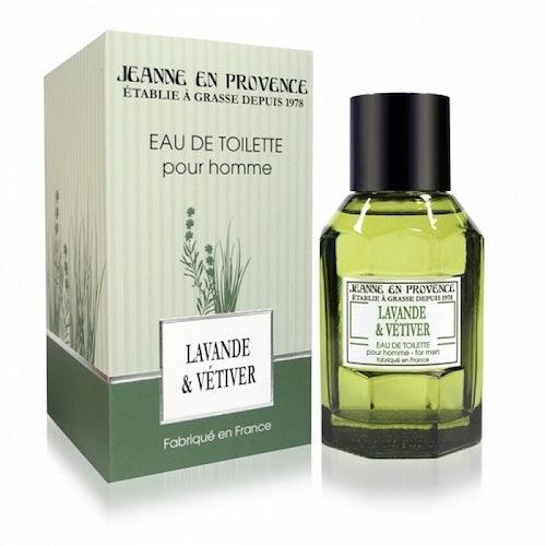 JEANNE EN PROVENCE Lavender & Vetiver Men EDT - Fragrances, Front Bottle