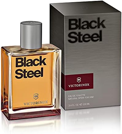 SWISS ARMY Victorinox Black Steel Men EDT - Fragrances, Front Bottle